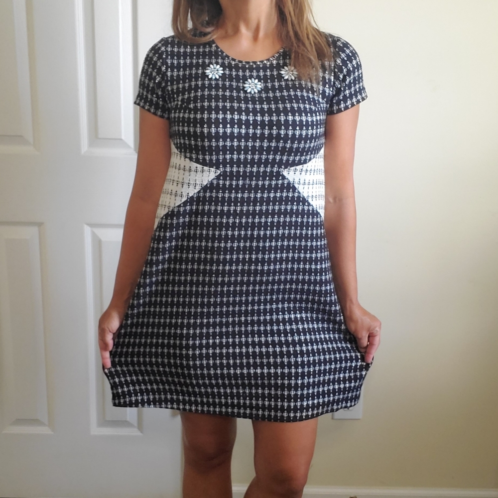 ZARA W&B Collection Shift Dress Size M